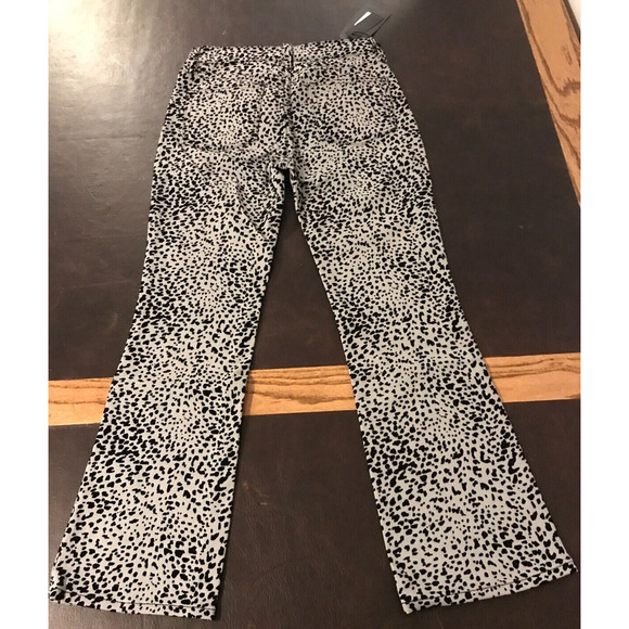 Rag & Bone Hana High-Rise Slim Fit Cropped Boot Gray Cheetah Jeans - 24 - NWT - Picture 2 of 16